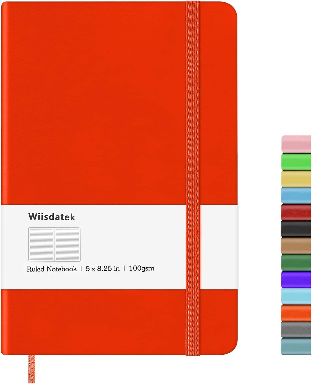 Notebook Journal, Lined Hard Cover,100Gsm Premium Thick Paper with Inner Pocket for Writing Note Taking Office School,5"×8.25"(Pink)